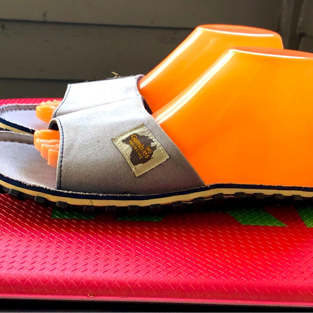 Gumbies DUCKBILL Toe Post Sandals Beach Surfer Summer Flip Flops Size 8/9